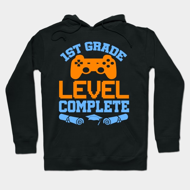 1st Grade Level Complete Video Gamer T-Shirt Graduation Gift Hoodie by celeryprint